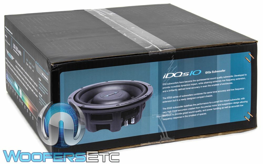 IMAGE DYNAMICS IDQS10 D4 10" 200W RMS DUAL 4-OHM SHALLOW MOUNT SUBWOOFER SPEAKER