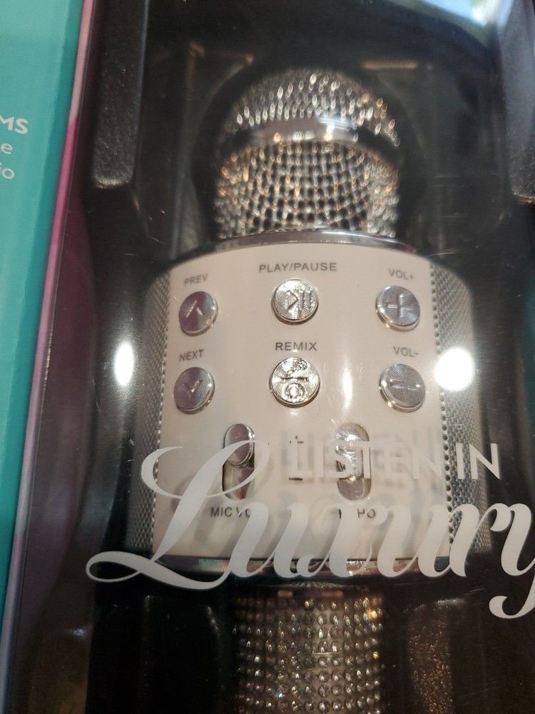 Bluetooth Glitter Karaoke Microphone-brand New