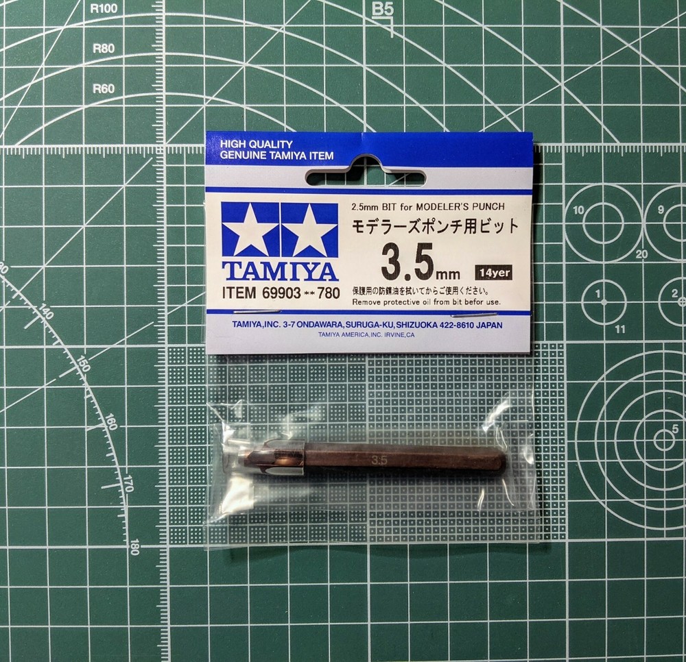 Tamiya Craft Tools 3.5mm BIT for MODELER'S PUNCH 69903