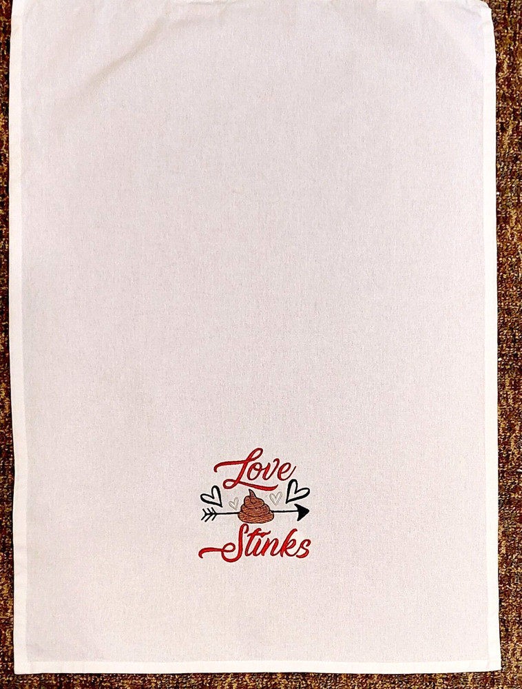Valentine Kitchen Towel - Love Stinks