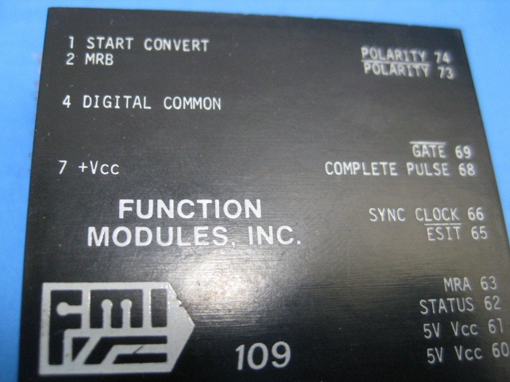 FMI 109 Analog-to-Digital Converter, New
