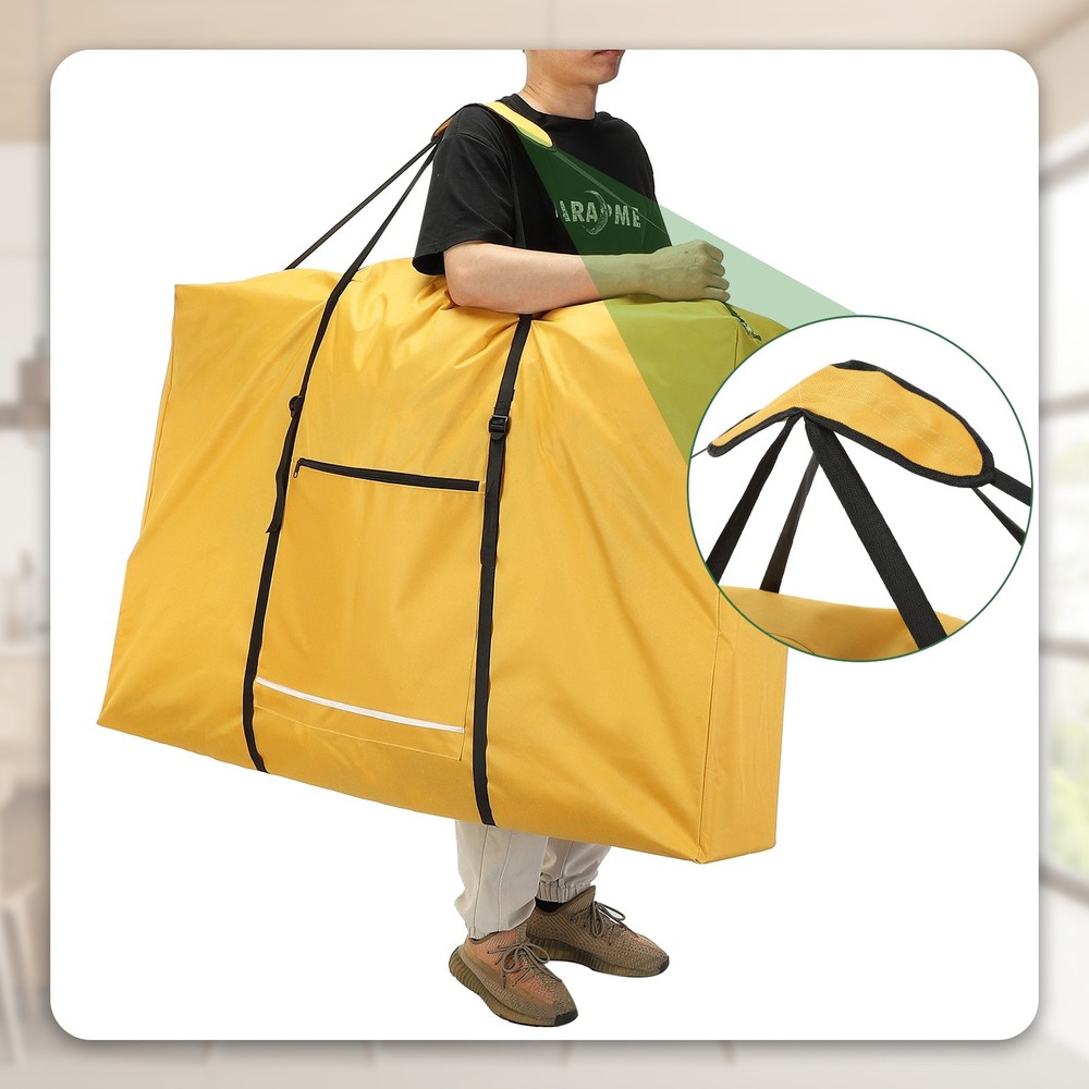 600D Folding Table Storage Bag with Handle 43" x 29" x 11" Red