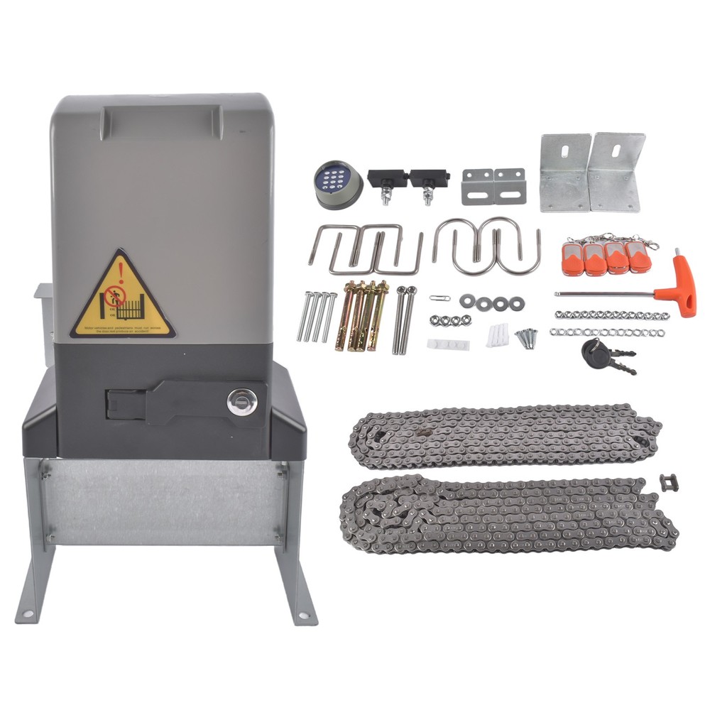 3,300 lbs Automatic Gate Motor Operator w/ Wireless Keyboard for Sliding Gate