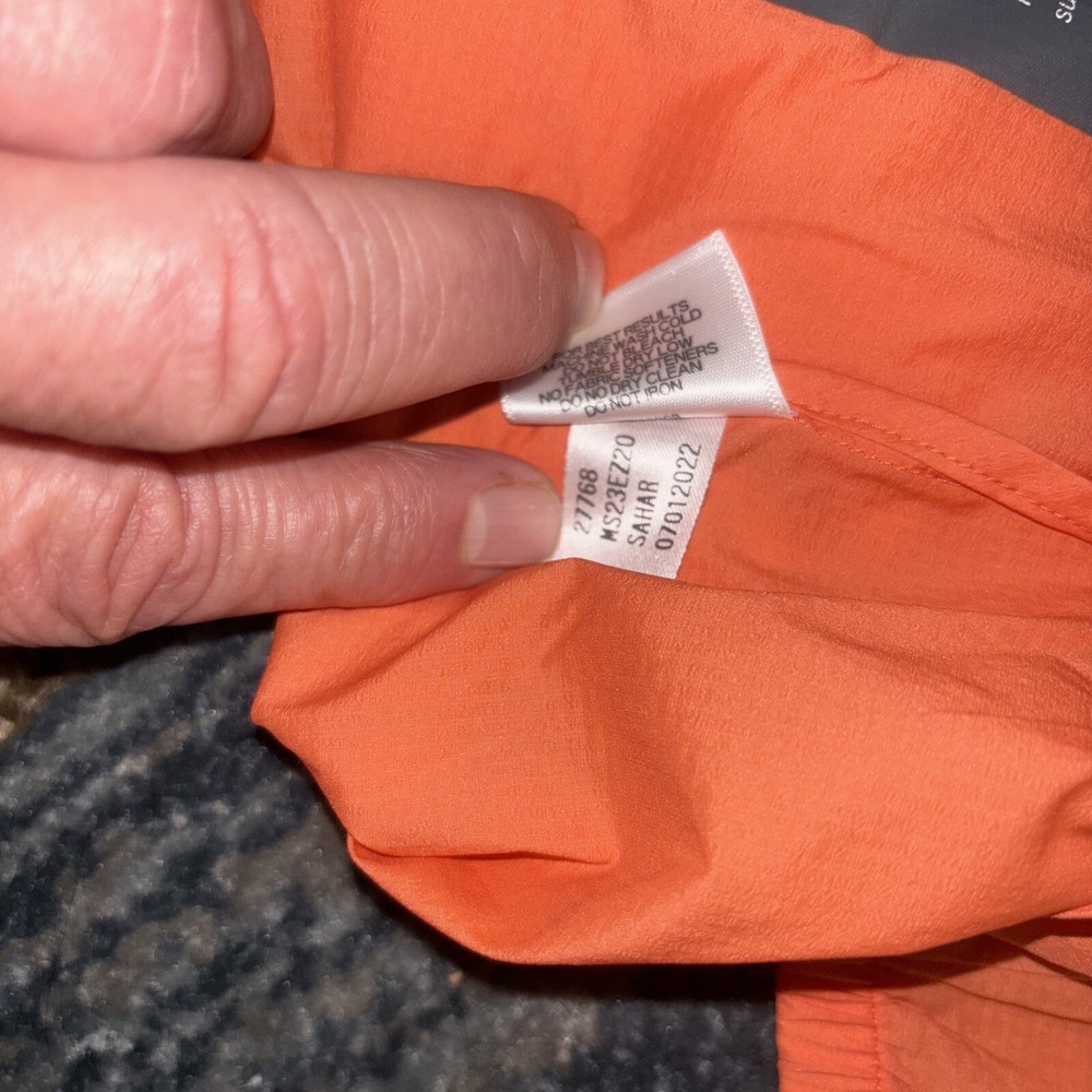 NEW Peter Millar Hyperlight Gust Windbreaker Orange Nylon golf Jacket - L $170