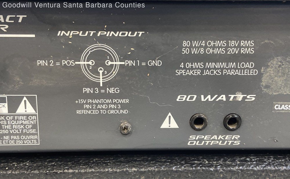 Peavey MP400 80 Watt Compact Powered Mixer