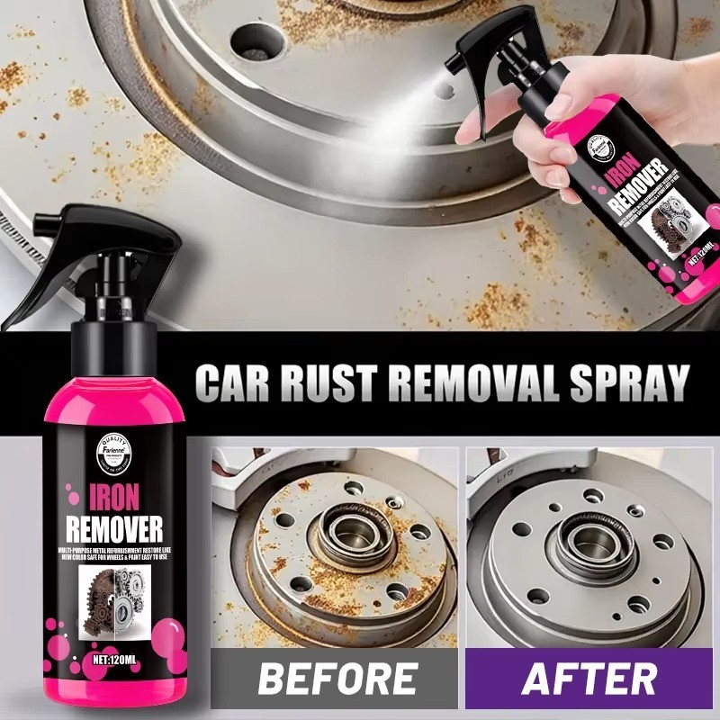 All-Purpose Rust Remover Spray 120ML Fast-Acting Iron Oxidation Eliminator