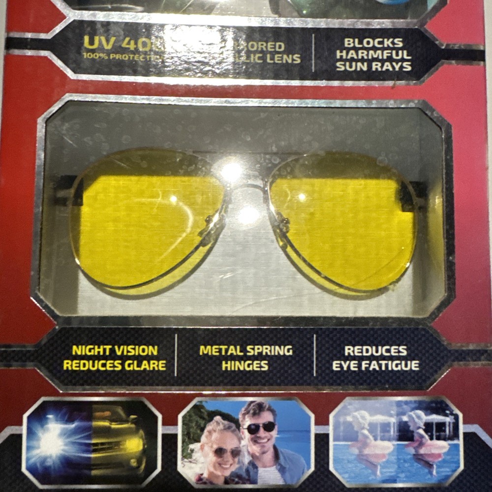 Pro-4 Aviator Protective HD Eyewear - 2 Pack