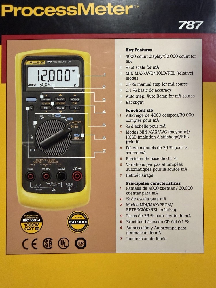Fluke Processmeter 787 Like New Boxed