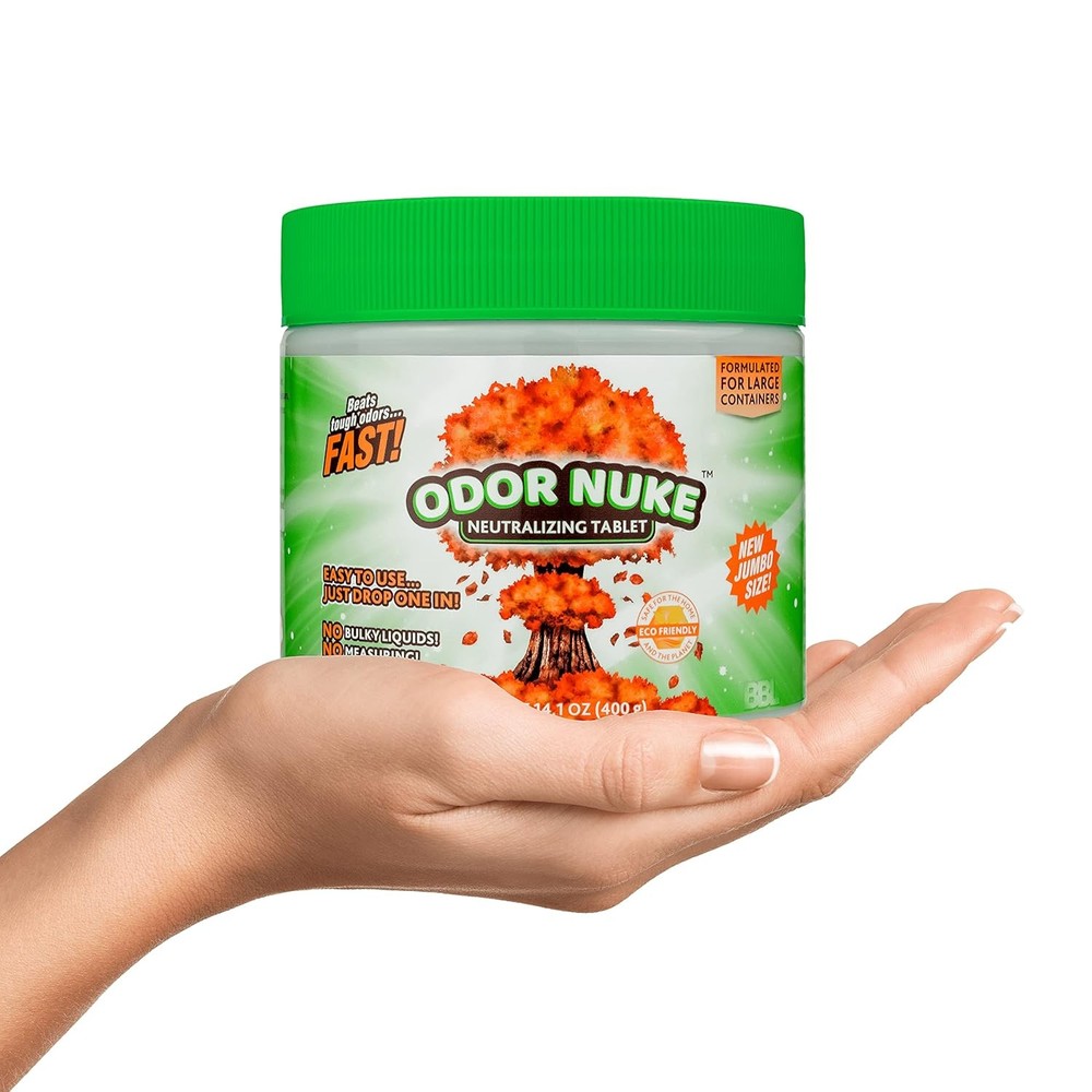Odor Nuke Bedside Toilet Deodorizer Tablets Human Urine Multicolor