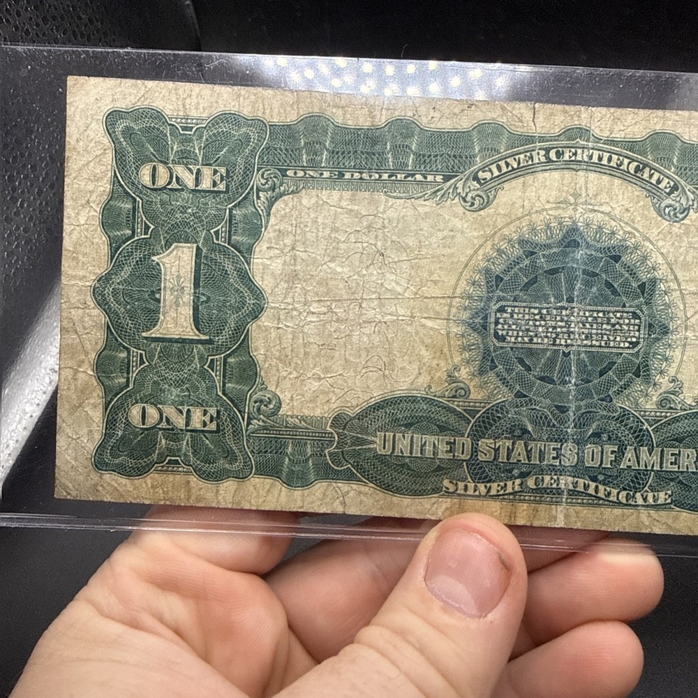 1899 $1 Black Eagle Silver Certificate Large Size, Circulated Fine