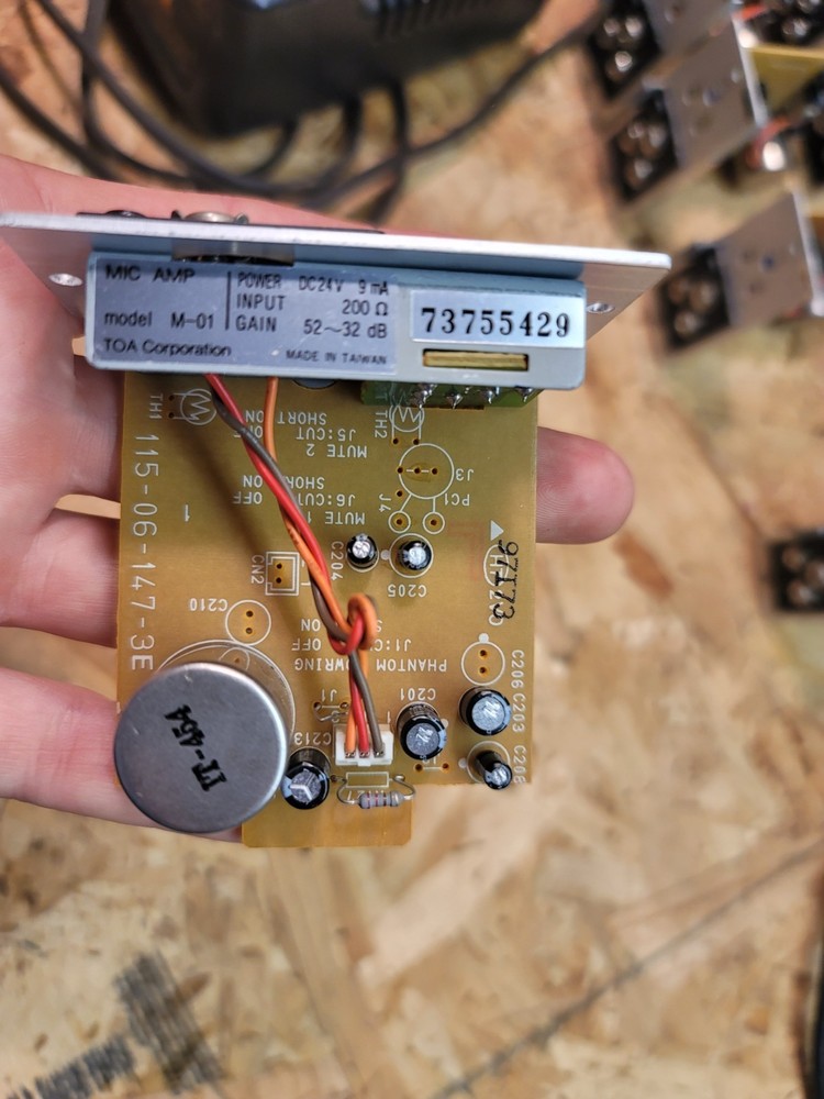 TOA M-01 Mic Amp Input Module Plugin 900 Series