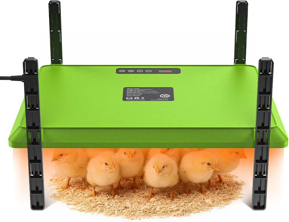 Smart Chick Brooder Heating Plate,12"x16" Adjustable Chicken Coop Heater for 20