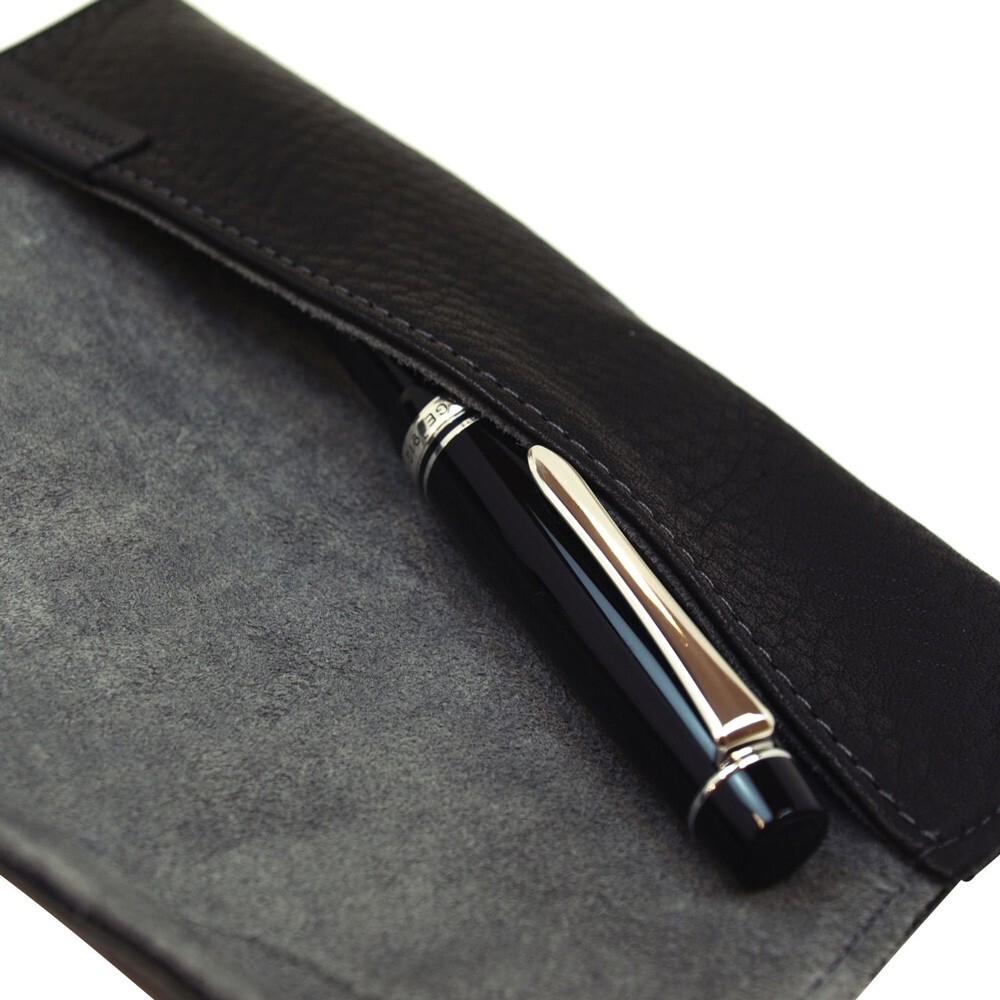 PILOT Roll Pen Case Cowhide Leather Pensemble for Single Pen Black