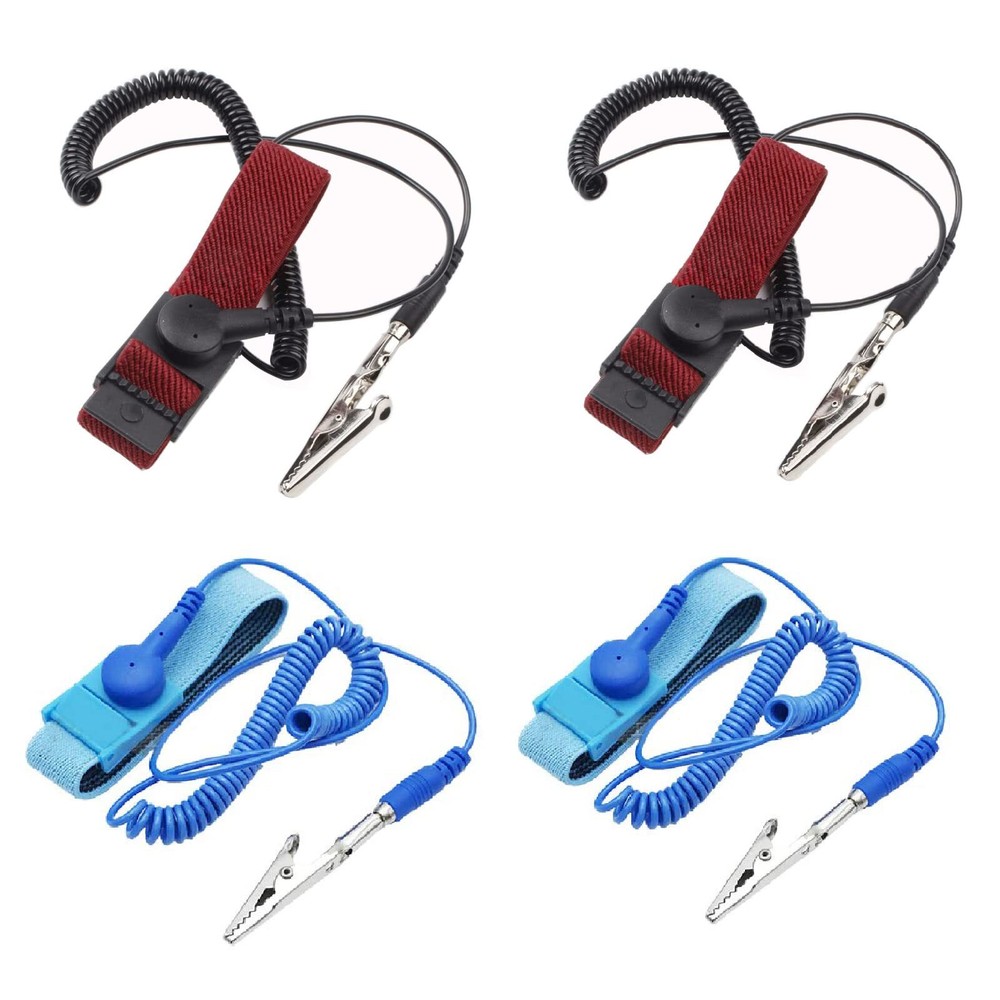 Adjustable ESD Wrist Band 4-Pack for Sensitive Electronics Anti Static Design