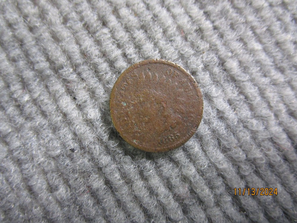 1865 1866 Indian Head One Cent Penny