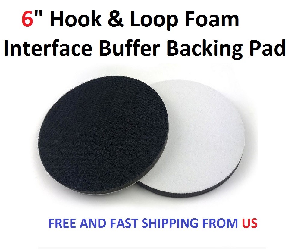 6" Hook & Loop Foam Interface Buffer Backing Pad
