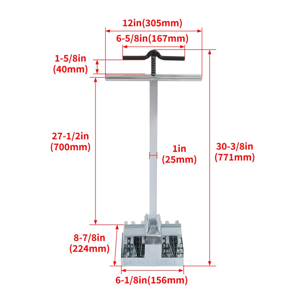 NEW Steel Soil Block Maker silvery Soil Blocker- For Multi 35 Long Handle