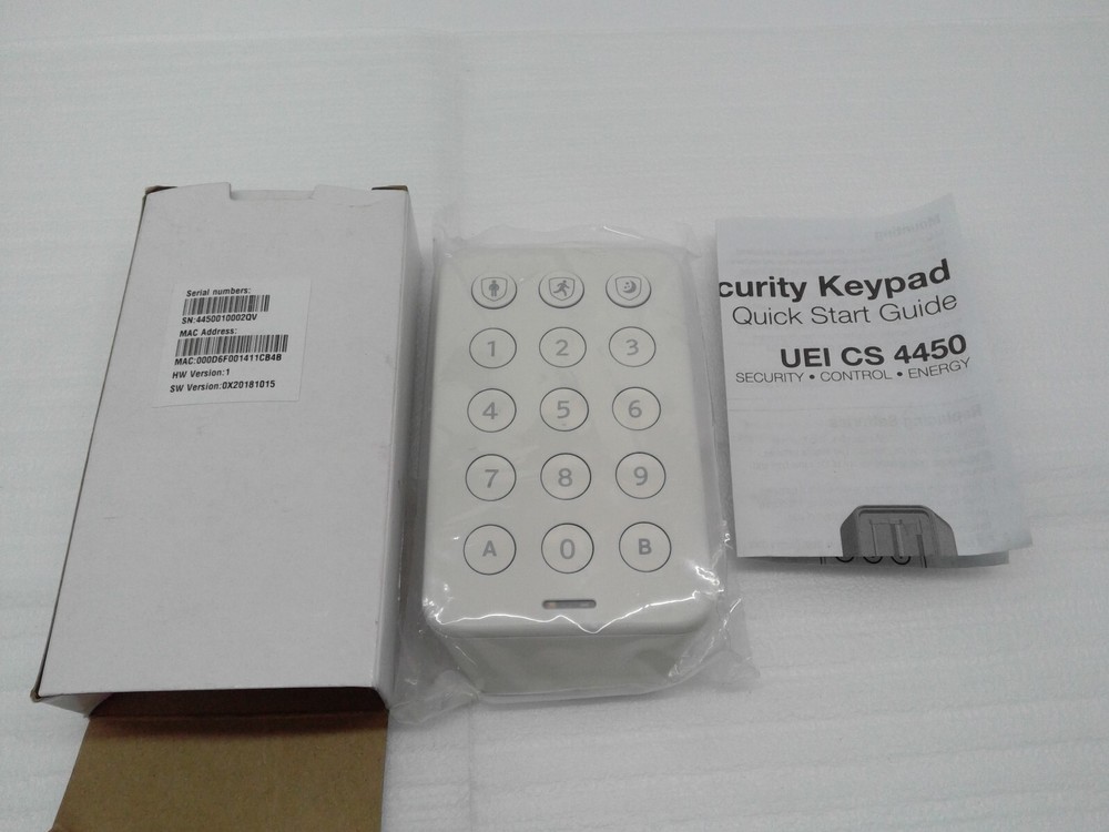 Security Alarm Keypad EUI-CS 4450 EUI CS 4450 White Home Security