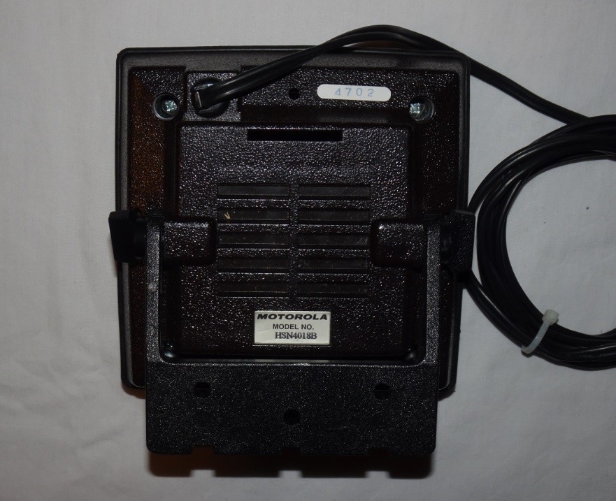 Motorola HSN4018B External Speaker With Bracket - for CB, Ham, Scanner- Tested