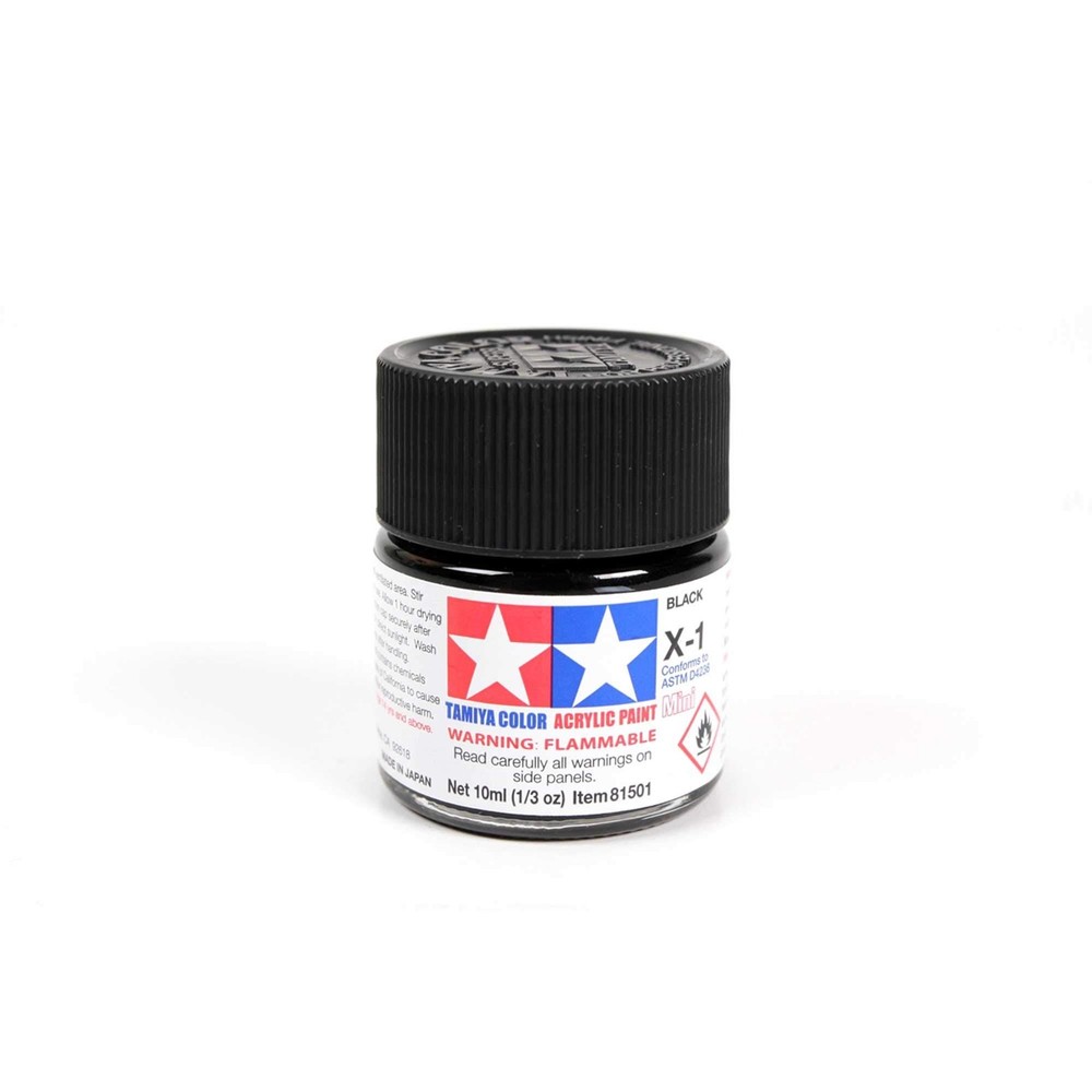 TAMIYA Acrylic Paint X-1 Gloss Black 23 ml