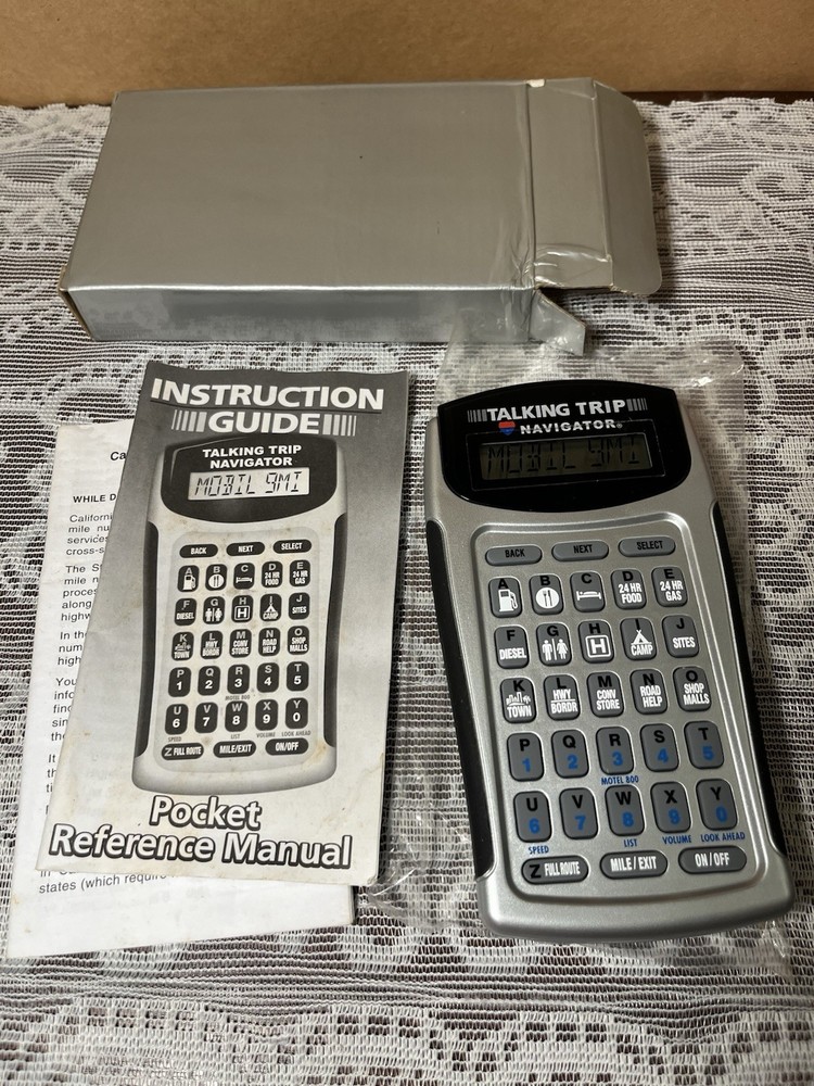 Talking Trip Navigator Model 740 Never used
