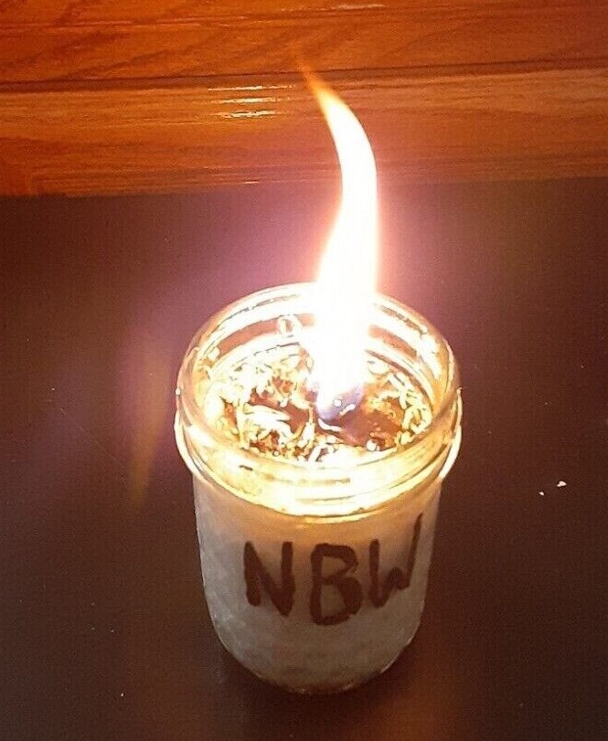 Gray Witch Black Cat Hocus Pocus Real Magick Candle