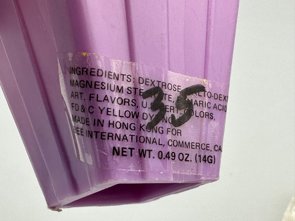 1985 Full Sealed POPCORN Vintage CANDY CONTAINER Bee International