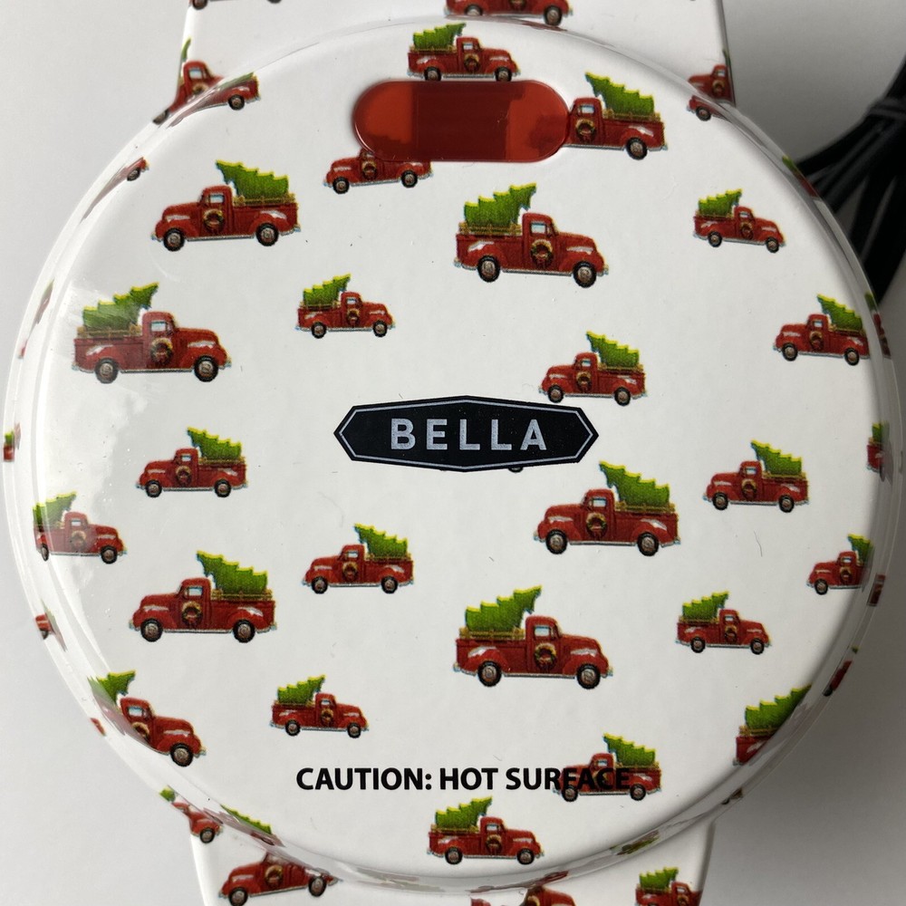 Bella Mini Waffle Maker Christmas Tree Design, Multicolor, Holiday Edition
