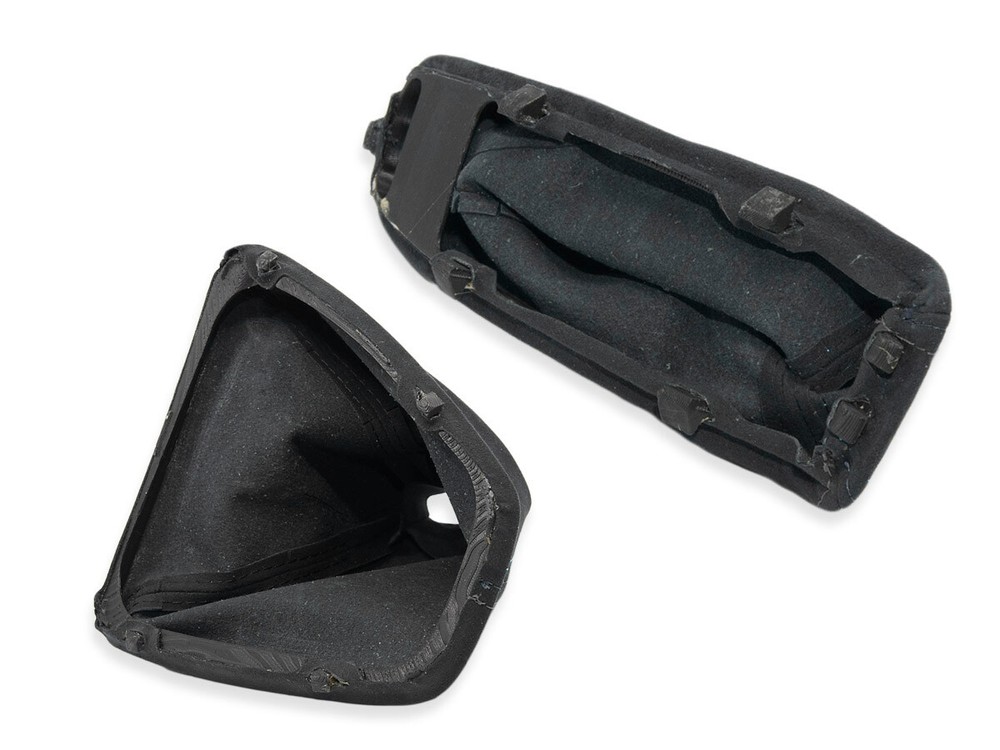 FOR BMW E90 E91 GEAR SHIFT + HANDBRAKE GAITER ALCANTARA STITCHING BLACK + FRAME