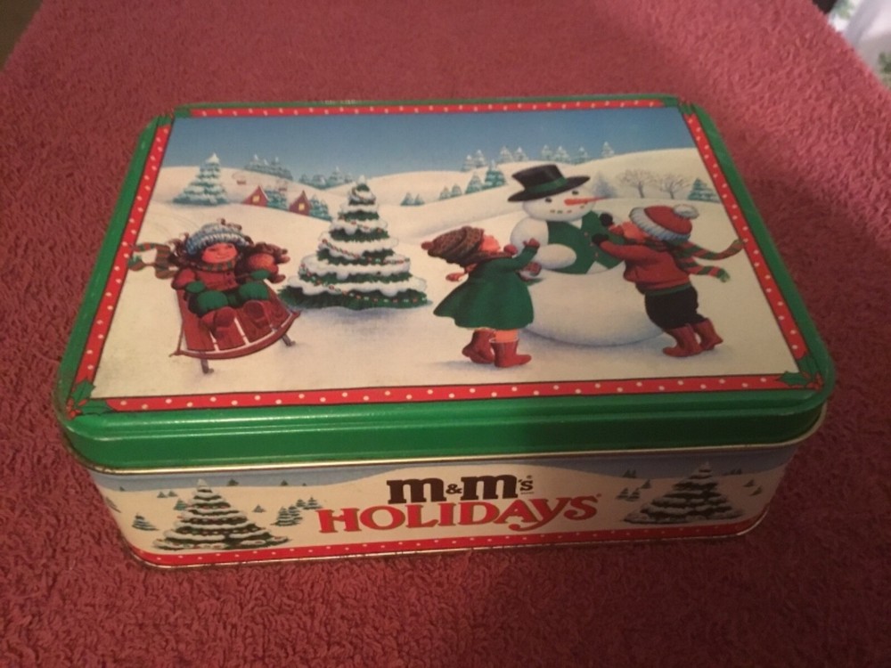 M & M's Holidays 1991 Metal Tin
