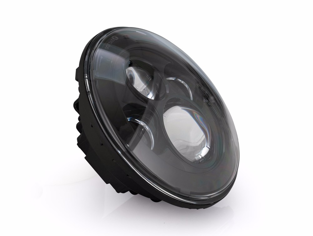 Eagle Lights Black 7" LED Headlight & Passing Light Kit Harley replacement