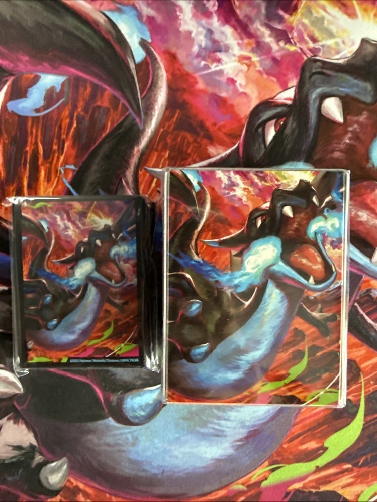 Pokémon Mega Charizard UPC DeckBox & Sleeves - Phantasmal Flames