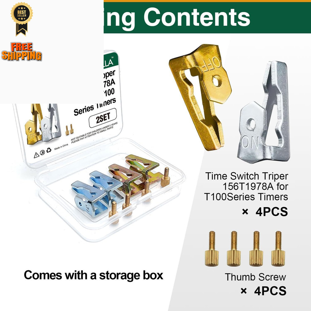 4 Pcs Pool Timer On Off Clips, Compatible with 156T1978A Intermatic 2set S/G