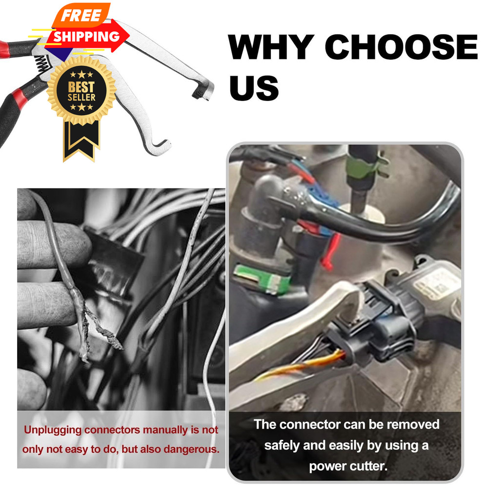 SecureElastic Electrical Disconnect Pliers 37960, 37980, Black