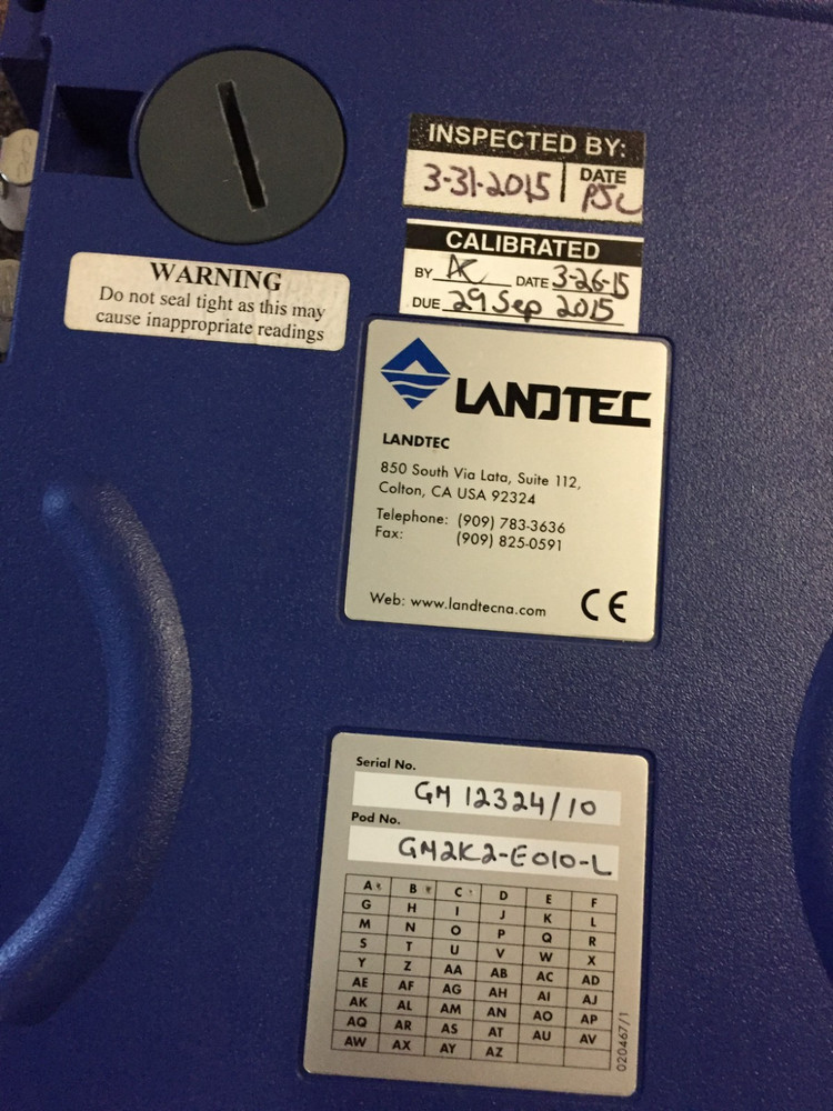 CES-LANDTEC GEM2000 Methane Detector with case no battery pack/adapter