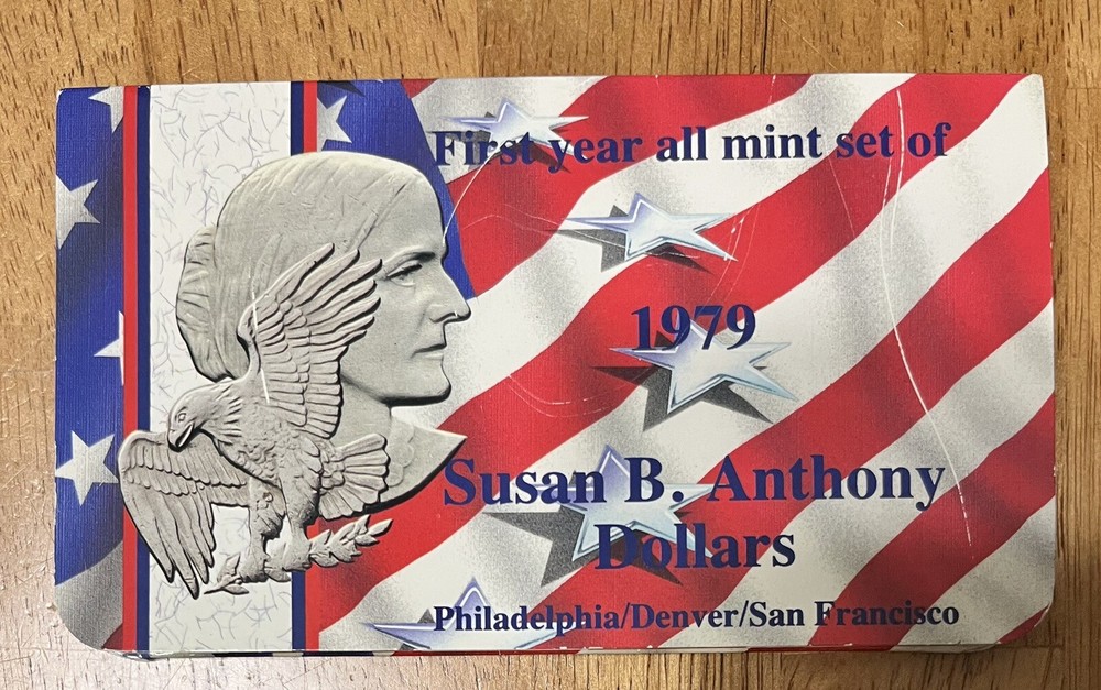 FIRST YEAR ALL MINT SET 1979 SUSAN B ANTHONY DOLLARS SET