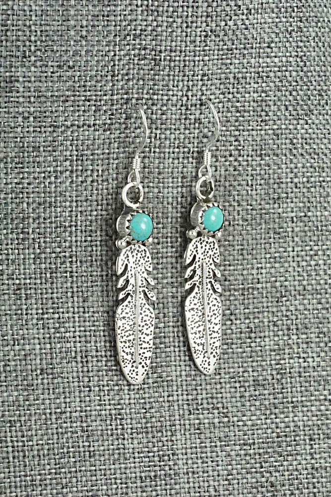 Turquoise & Sterling Silver Earrings - Sharon McCarthy