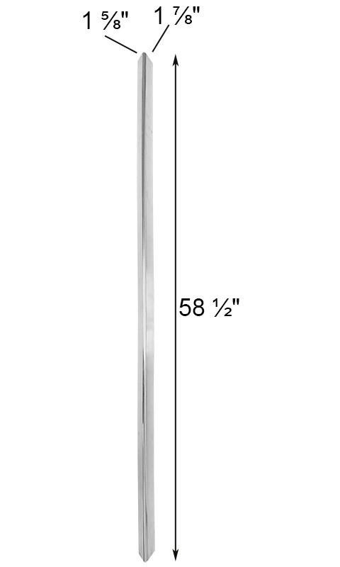 S&K Replacement A Section for 12' Triangular Poles, 58.5"L