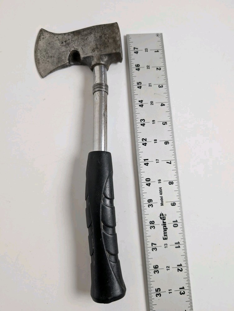 Vintage Hatchet Hammer Multi Tool Axe Nail Puller Steel Handle Camping Tool