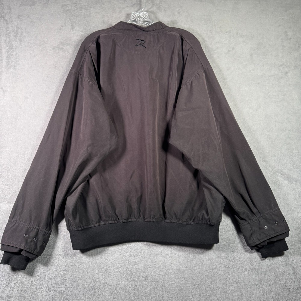 Zero Restriction Windbreaker Mens L Black Pullover 1/4 Snap Long Sleeve Golf