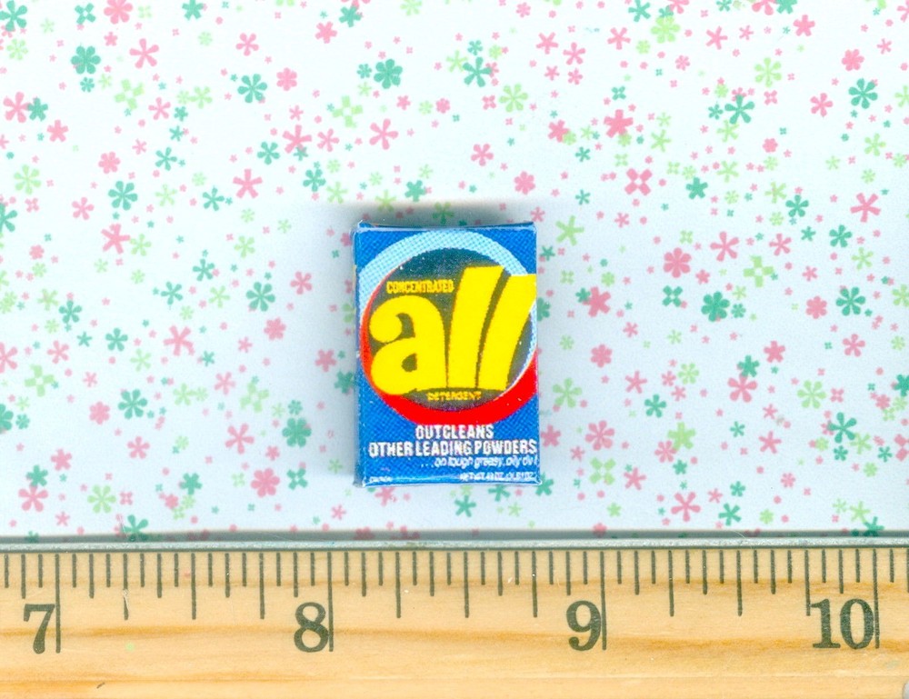 Dollhouse Miniature Size Laundry Detergent Box -A