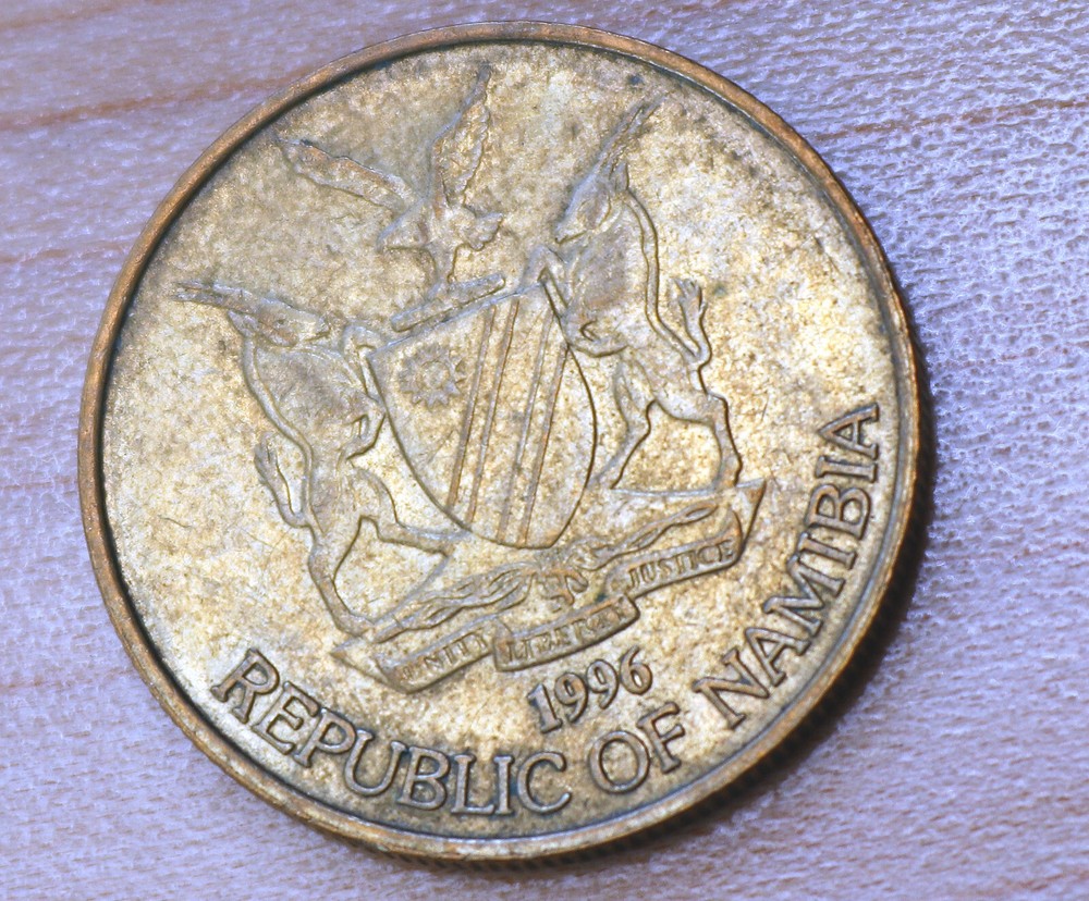 1996 Namibia 1 Dollar Bateleur Eagle