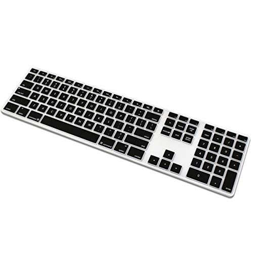 Keyboard Cover Skin for Apple Wired USB Keyboard with Numeric Keypad Black