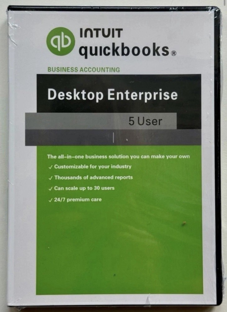 QuickBooks Desktop Enterprise 2024 for Windows 5-User Version US Only