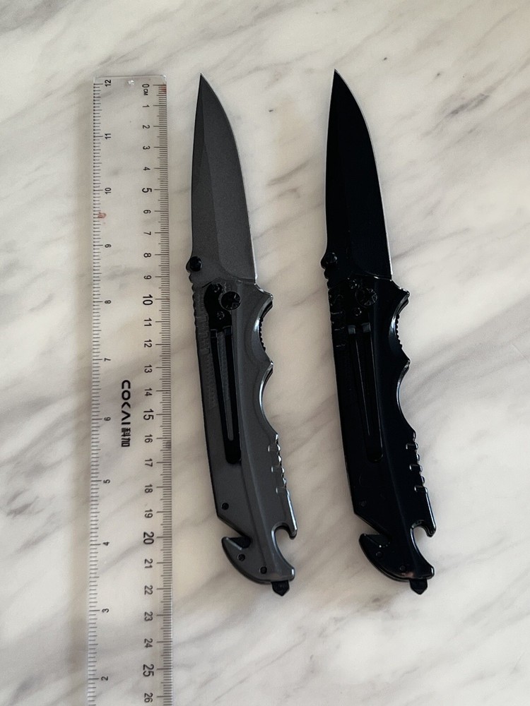 Folding Knife Locking Blade camping hiking Hunting Hook handy Durable Sharp New