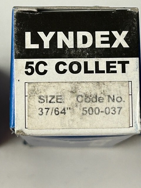 37/64" 5C ROUND COLLET LYNDEX 500-037