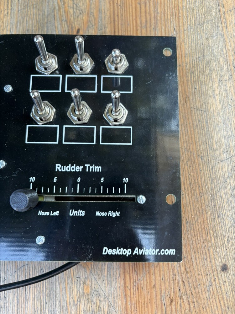 DESKTOP AVIATOR MODEL 2705 FLIGHT SIMULATOR PC USB PANEL CONTROL SIM COMPUTER