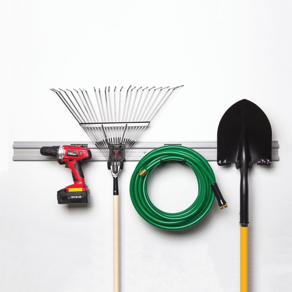 46-inch Quick-Release Garage Organizer Rail Track