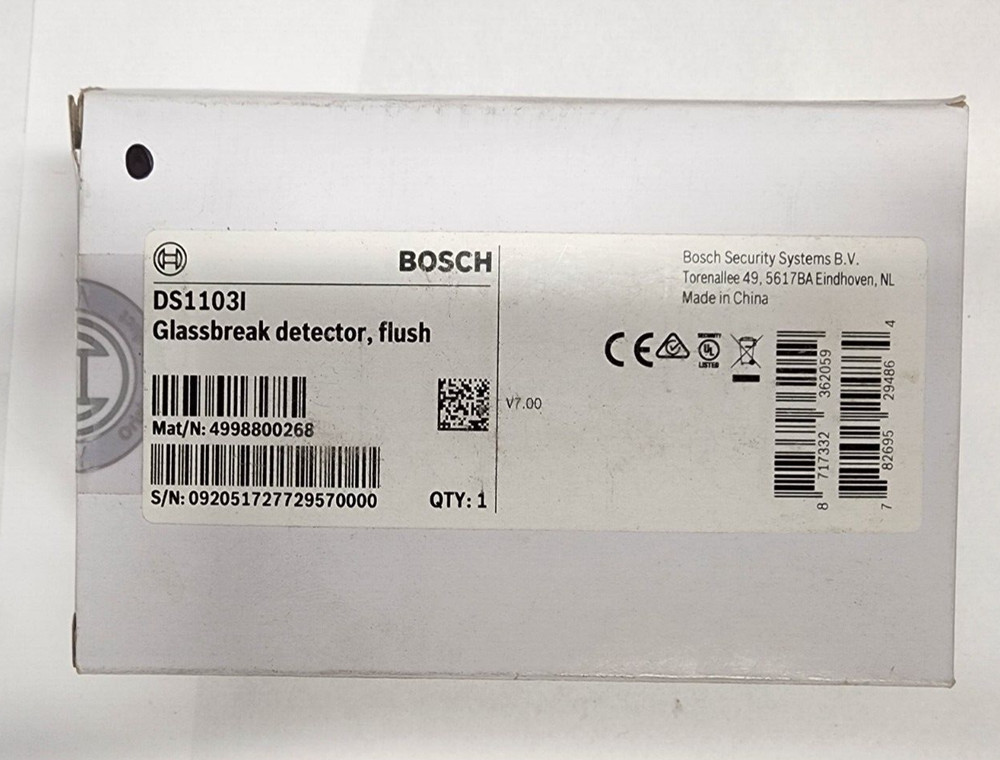 Bosch DS1103I Glassbreak Detector flush