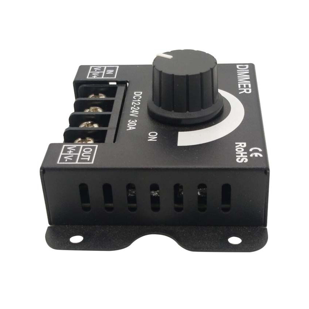 LED Dimmer DC12V 24V 8A/30A Adjustable Brightness Controller Switch Light Driver